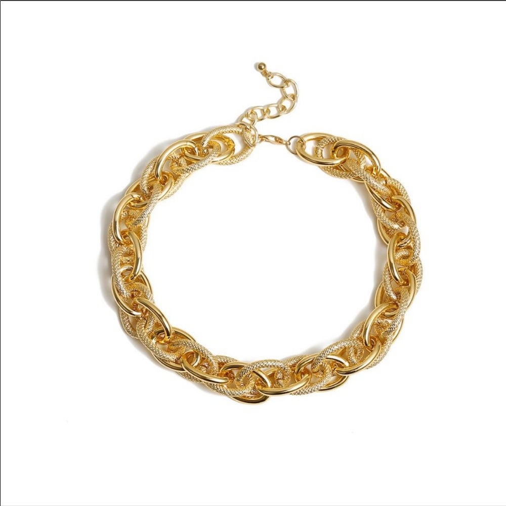 ๐ NEW 18K Gold Chunky Link Chain Necklace - Picture 8 of 8